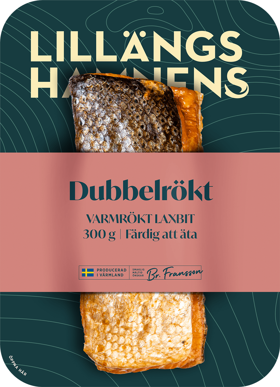 Dubbelrökt Varmrökt Laxfilé 300g