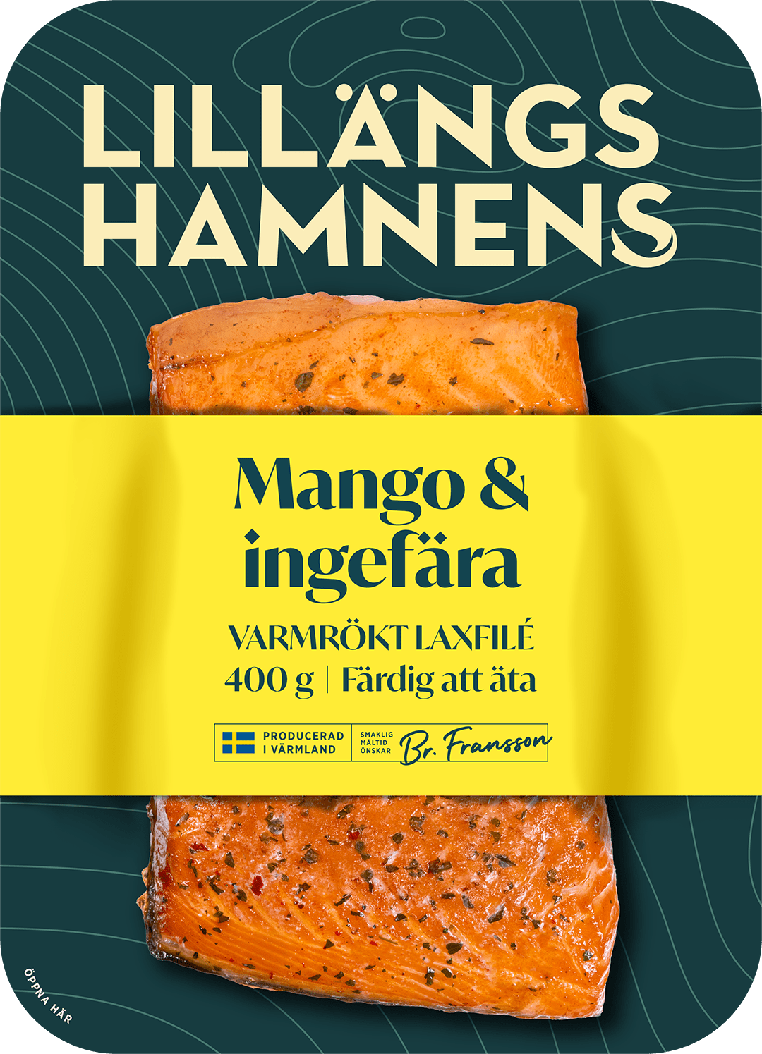 Mango & ingefära Varmrökt Laxfilé